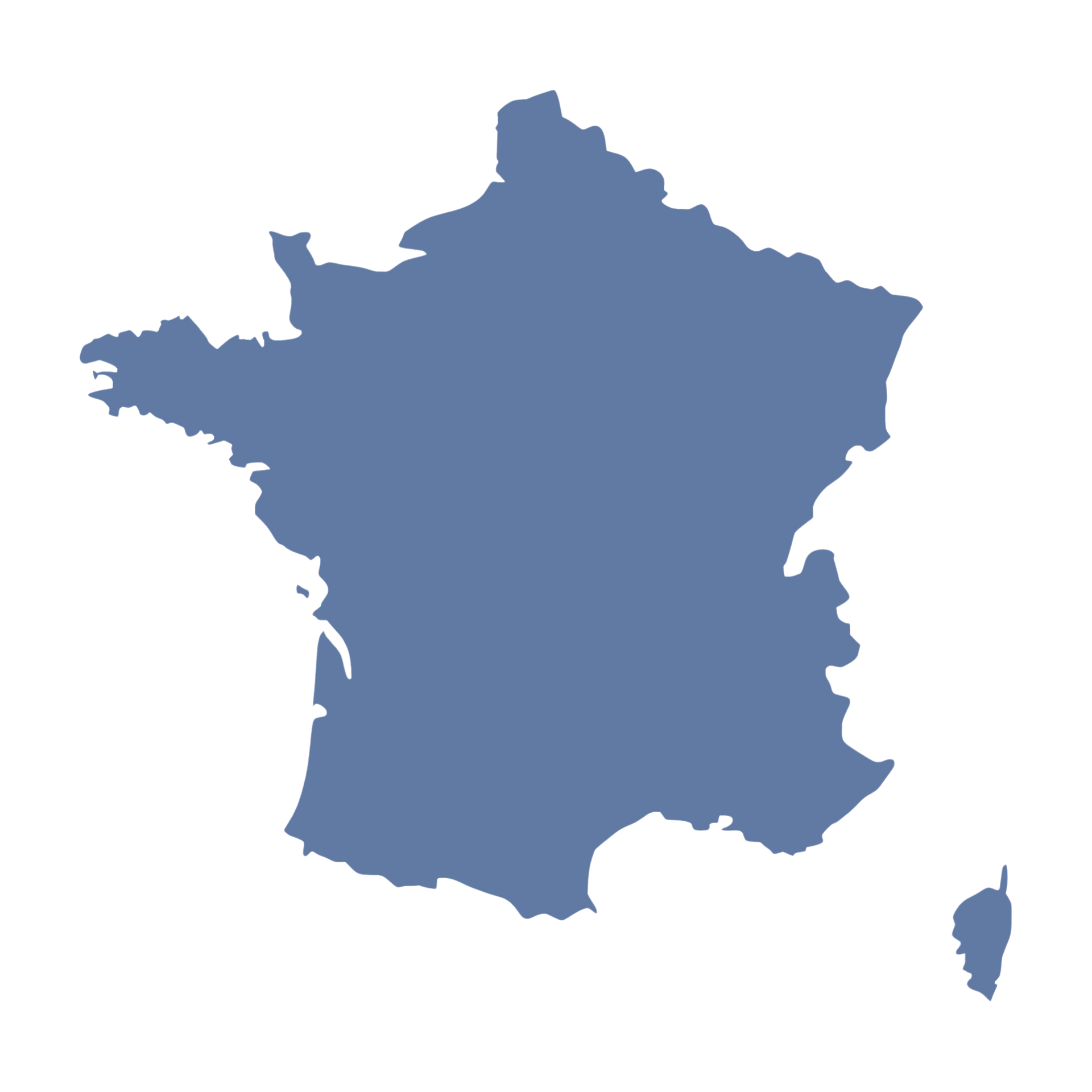 Carte de France des implantations Alecia
